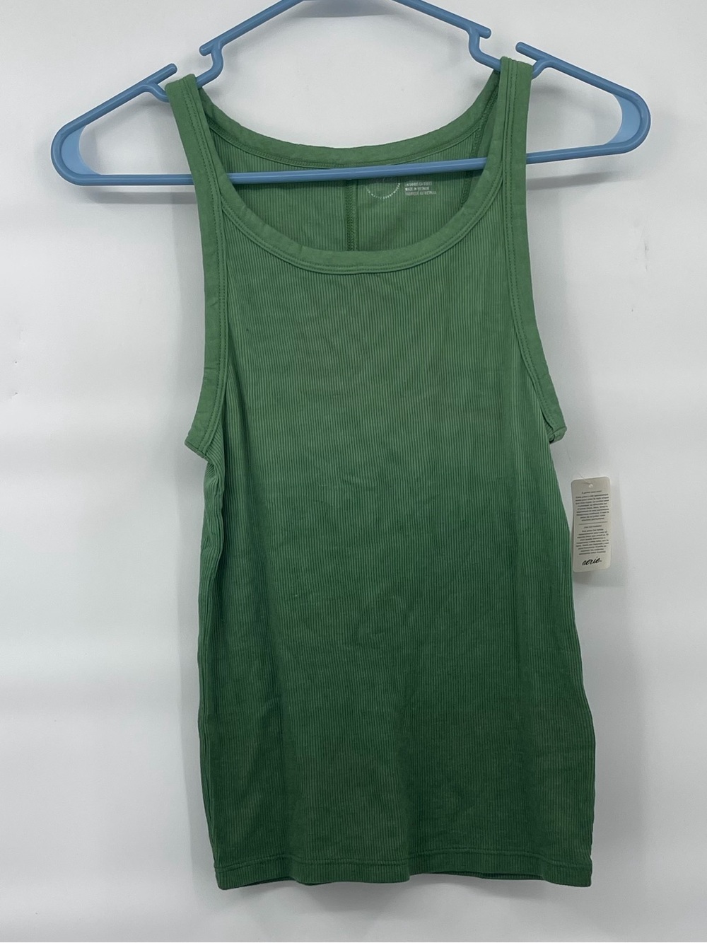 Aerie nwt green ombre ribbed cotton tank top